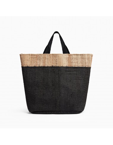 Playa Tipped Large Hemp Tote - Black/Natural online