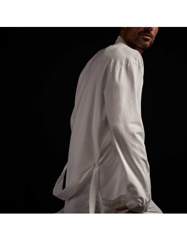 Sueded Jersey Robe - White Paris Déstockage Promo