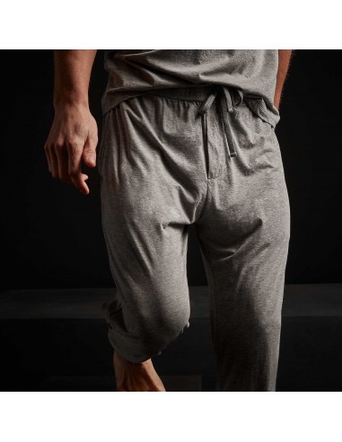 Luxe Lotus Jersey Tapered Lounge Pant - Heather Grey en linge