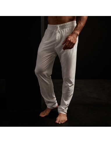 Luxe Lotus Jersey Tapered Lounge Pant - White france