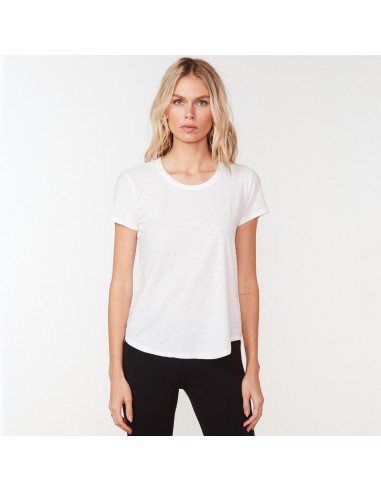 Cotton Crepe Tee - White Livraison rapide