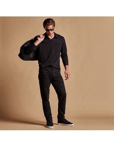 Brushed Twill 5 Pocket Pant - Black Les êtres humains sont 