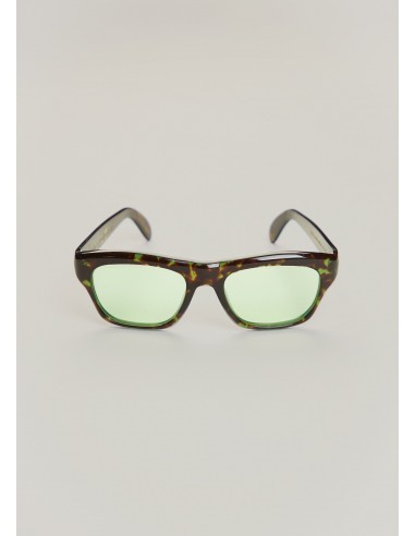 Cain glasses in green tortoiseshell, clear lens l'évolution des habitudes 