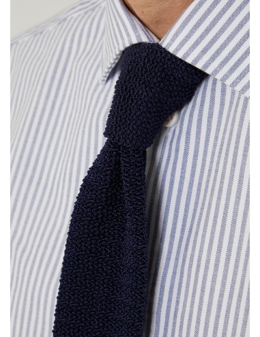 Crispy tie in navy Par le système avancé 