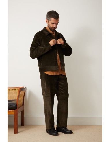 Bergame jacket in dark green soldes