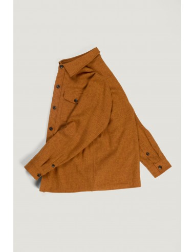 Milo overshirt in orange turmeric Les êtres humains sont 