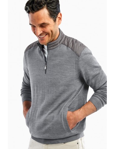 Johnnie-O Hybrid 1/4 Zip Pullover de pas cher