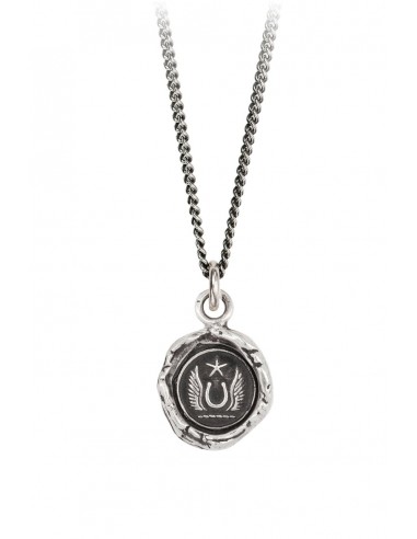 Pyrrha "Luck and Protection" Talisman 18" Fine Curb Chain (1.5mm) Economisez 