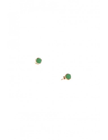 Hailey Gerrits Mini Stone Stud Earrings le des métaux précieux