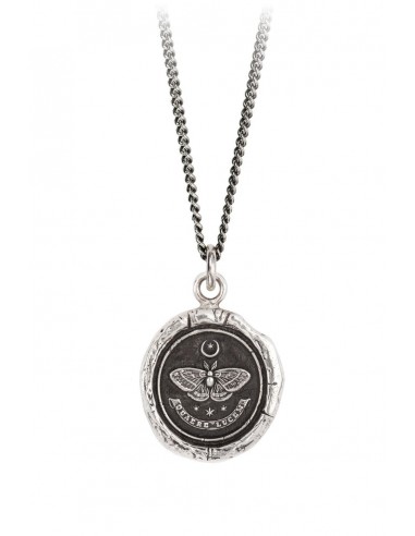 Pyrrha "Seek The Light" Talisman Necklace with 18" Fine Curb Chain (1.5mm) la chaussure