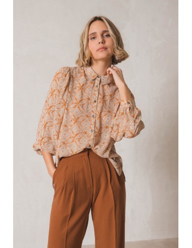 Indi & Cold Print Collared Blouse Venez découvrir notre 