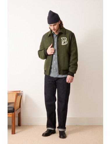 Varsity jacket BG10 verte le concept de la Pate a emporter 