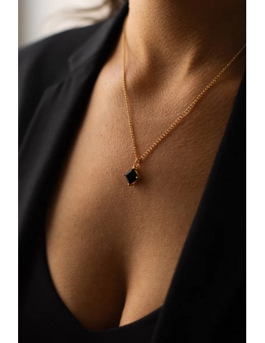 Leah Yard Diana Necklace Black Onyx de pas cher