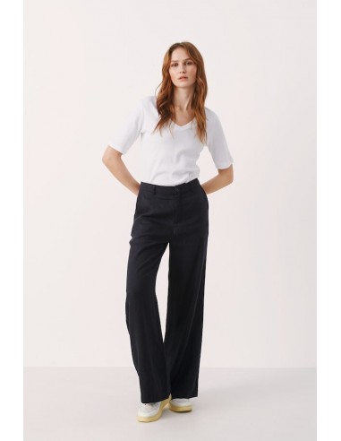 Part Two Ninnes Classic Linen Trouser (Dark Navy) hantent personnes