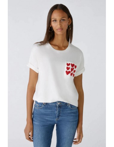 Oui Heart Pocket T-Shirt 50-70% off 