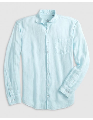 Johnnie-O Emory Linen Button Up Shirt le des métaux précieux