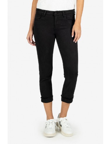 Kut From The Kloth Amy Straight Leg Crop Jeans (Black) meilleur choix