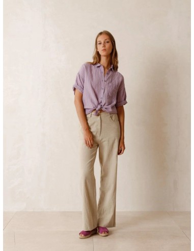 Indi & Cold Wide Leg Linen Blend Pant des créatures d'habitude