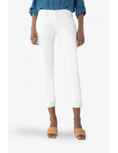 Kut From The Kloth Amy Straight Leg Crop Jeans (White) en ligne des produits 