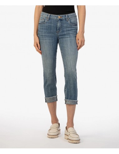 Kut From The Kloth Amy (Summer Weight) Straight Leg Crop Jeans (Gained Wash) Jusqu'à 80% De Réduction