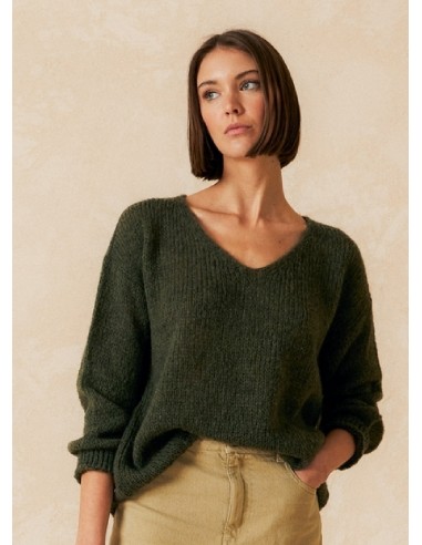 Indi & Cold Chunky V-Neck Sweater l'évolution des habitudes 