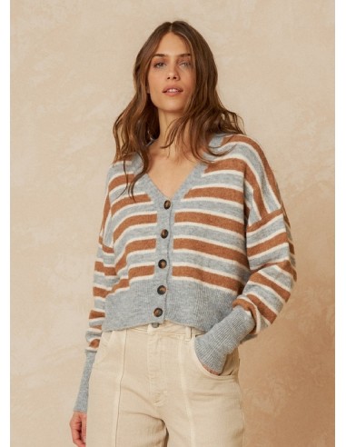 Indi & Cold Striped Cardigan livraison et retour toujours gratuits