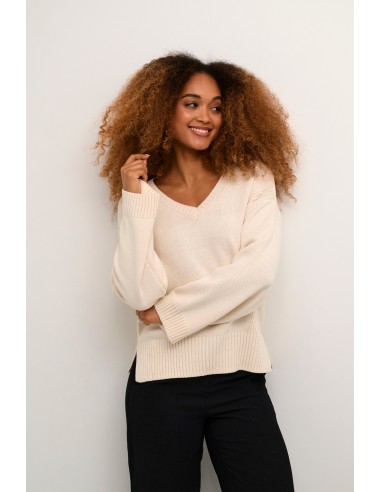 Cream Soffie V-Neck Pullover Toutes les collections ici