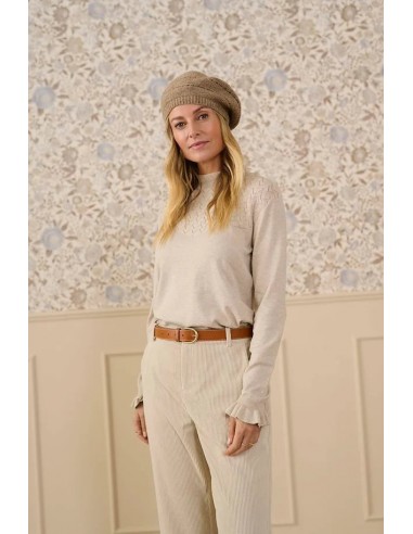 Cream Villea Knit Sweater Livraison rapide