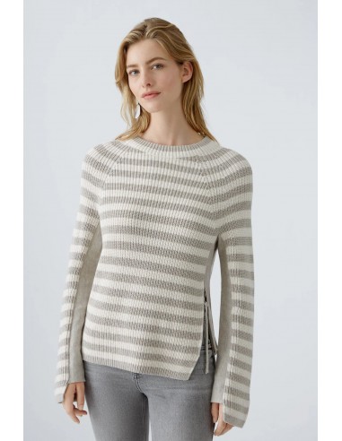 Oui Striped Cotton Ruby Sweater 2024