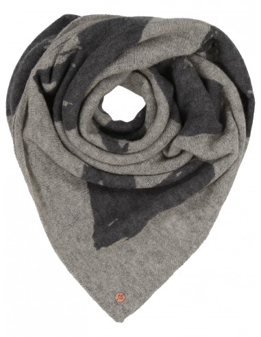 Fraas Oversize Wool Love Knit Print Scarf Pour