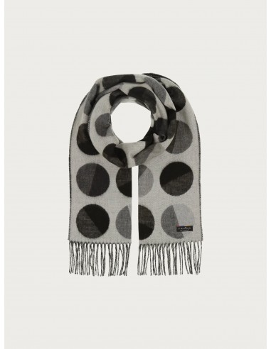 Fraas Divided Dots Woven Cashmink Scarf français