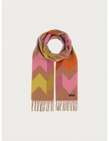 Fraas Divided Chevron Zig Zag Eco Cashmink Scarf prix