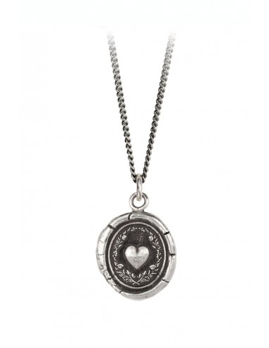 Pyrrha "Self Love" Talisman Necklace with 18" Fine Curb Chain (1.5mm) Toutes les collections ici