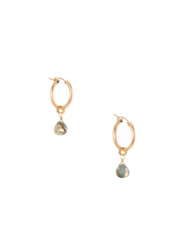 Hailey Gerrits Classic Drake Earrings (Labradorite) Faites des économies