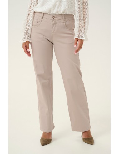 Cream Amanda Twill Pant - Shape Fit meilleur choix