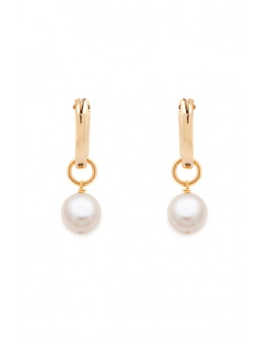 Leah Yard Ava Earrings Pearl & Gold les ligaments