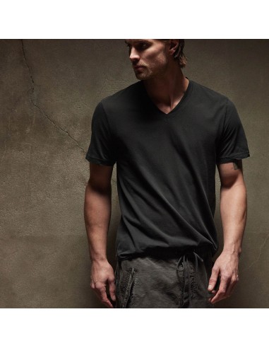 Clear Jersey V Neck - Carbon Pigment de la marque