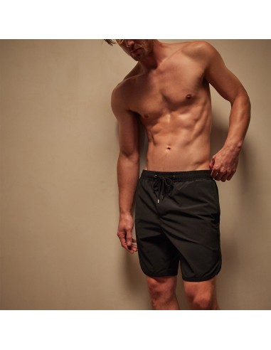 Curved Hem Boardshort - Black/Black Pour