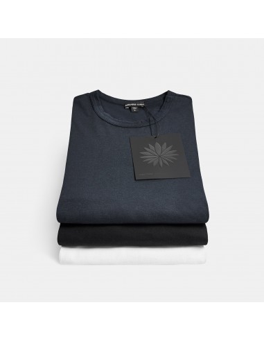 3 Pack Luxe Lotus Jersey Tee - Black/White/French Navy ou a consommer sur place